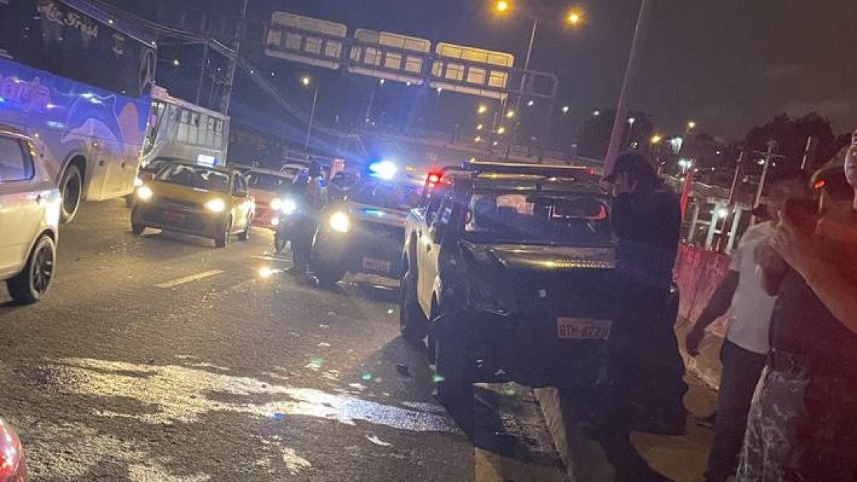 Lugar donde ocurrió el accidente de tránsito.