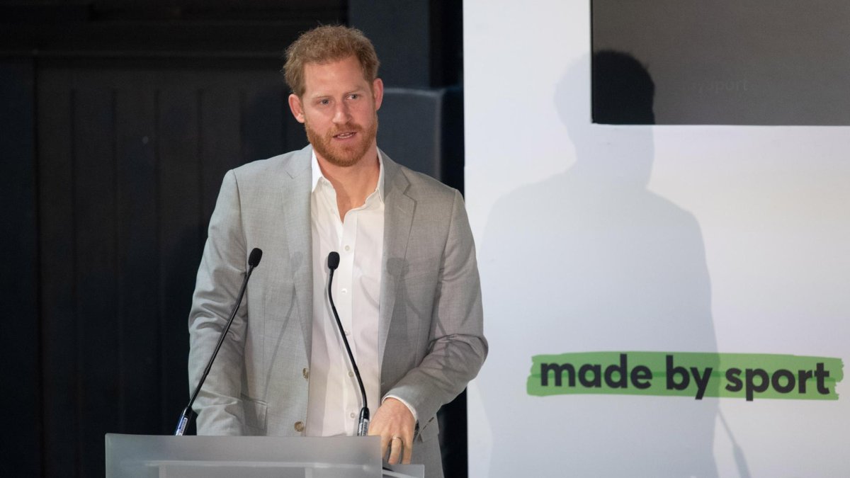 Foto de archivo del príncipe Harry.