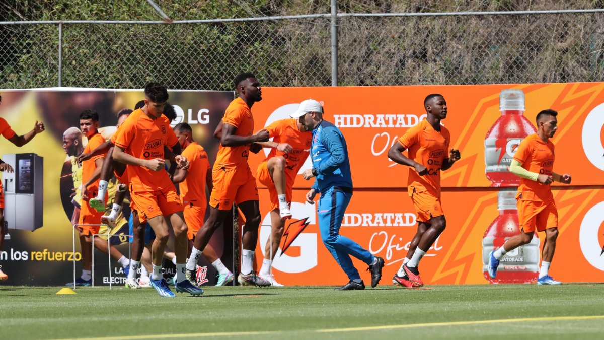 Los jugadores en uno de los últimos entrenamientos para la Copa América pasada. 