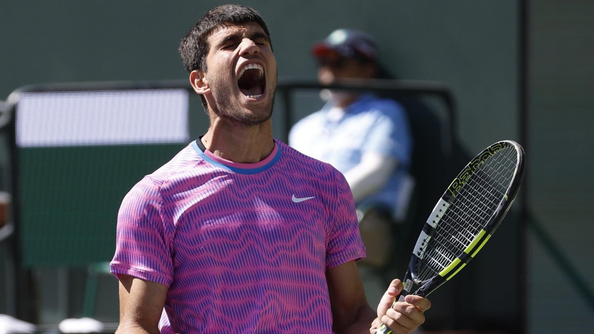 El español festejó a todo pulmón la victoria ante Fábián Marozsán, quien lo venció en 2023 y sigue en camino a revalidar el título de Indian Wells.