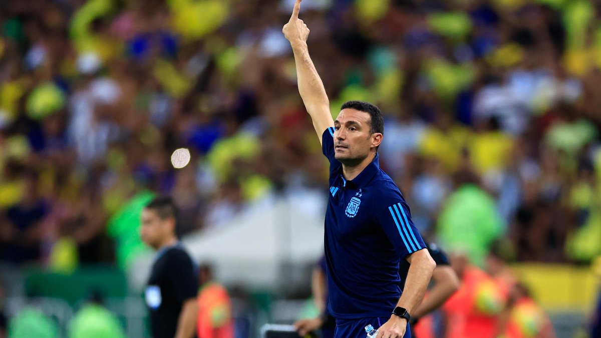 Lionel Scaloni, técnico de la selección.
