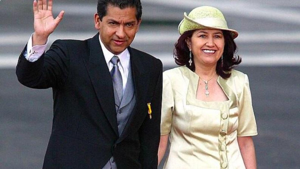 El ex presidente Lucio Gutiérrez y Ximena Bohórquez.