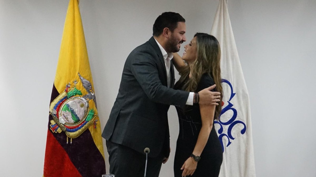 Asunción. Mishelle Calvache juró como nueva vicepresidenta del CPCCS.