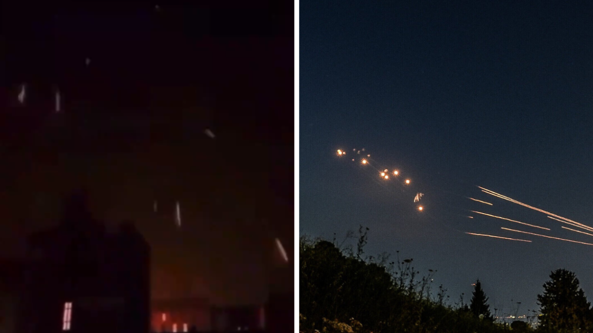 El Ejército israelí confirmó el lanzamiento de drones desde Irán.