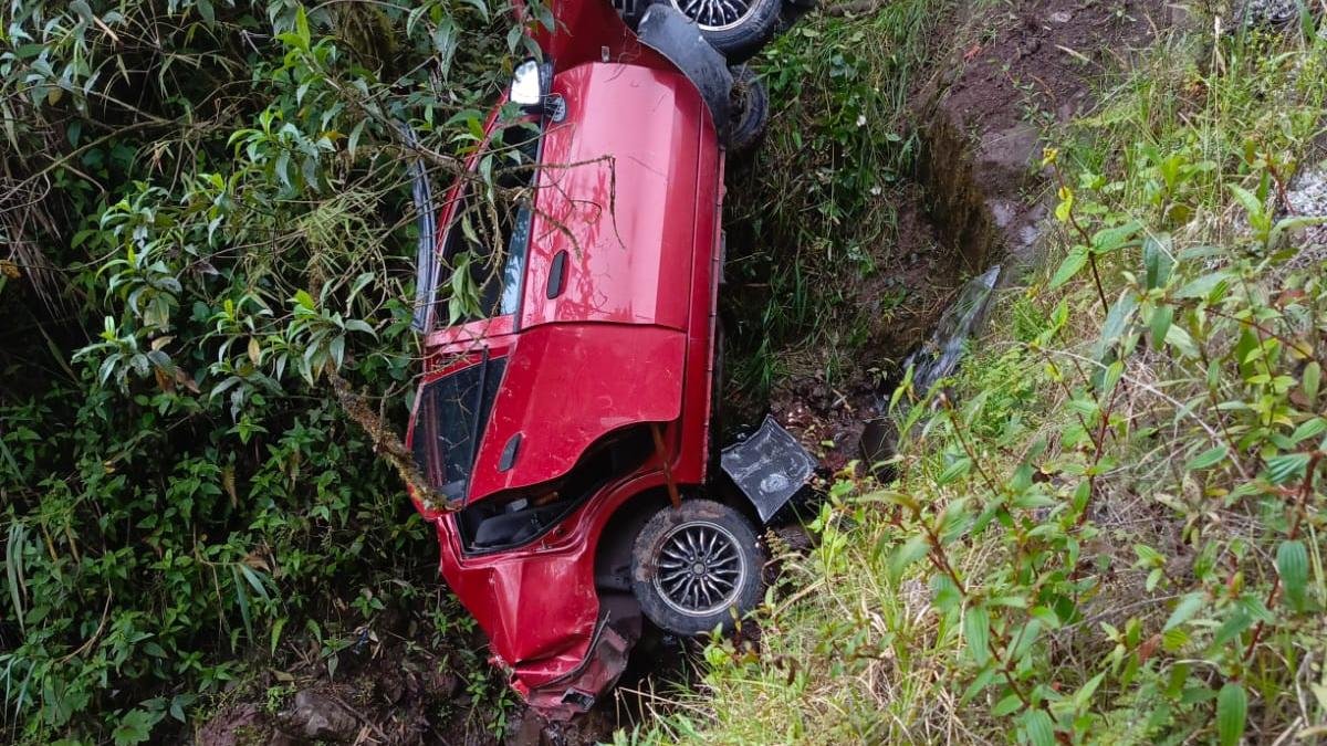 Una persona que resultó afectada en este siniestro de tránsito.