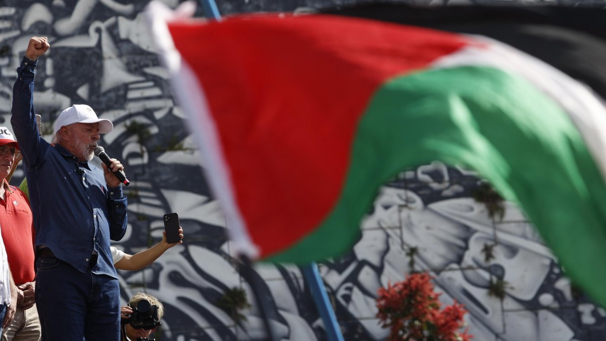 Ejecutivo.- El presidente de Brasil Luiz Inácio Lula da Silva habla en una concentración de trabajadores con motivo del Día Internacional de los Trabajadores.