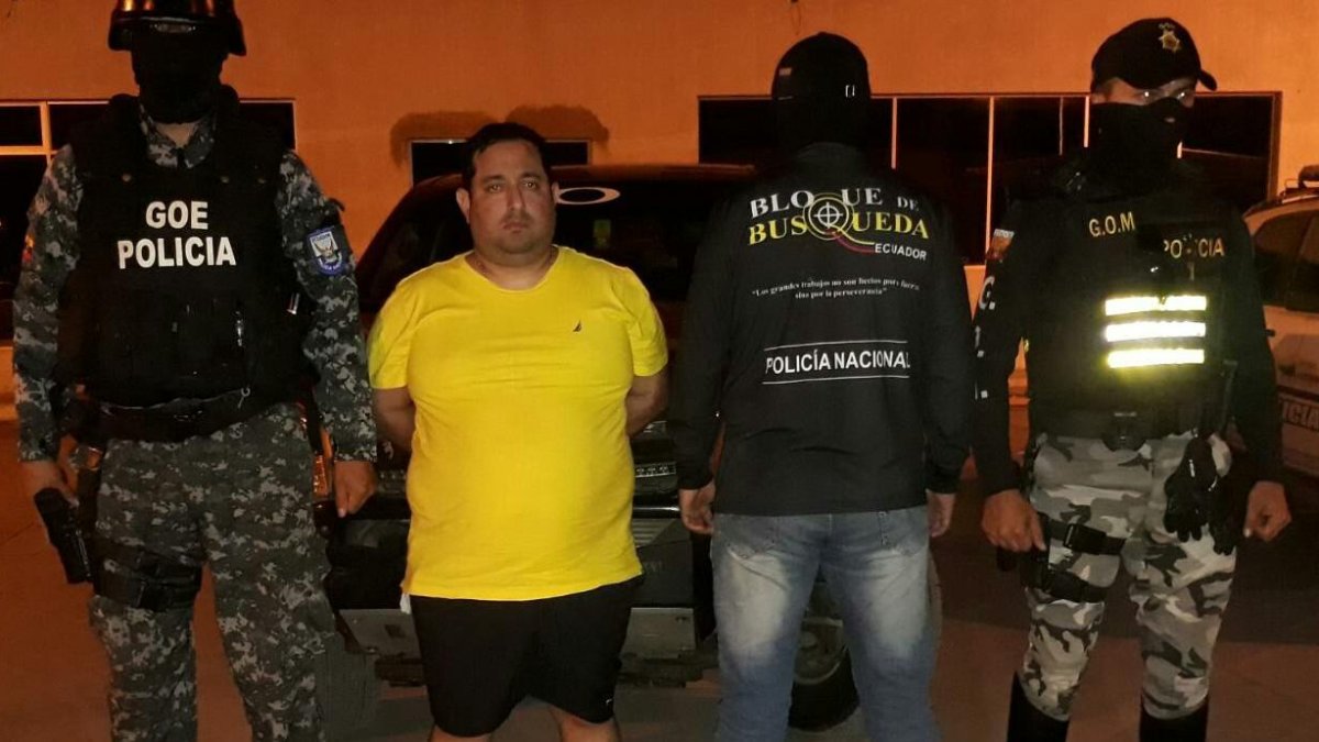 Arresto. Una de las tantas detenciones de Celso Moreira ocurrió en Manabí, en 2018. El cabecilla de Los Choneros era el más buscado en esa provincia costera