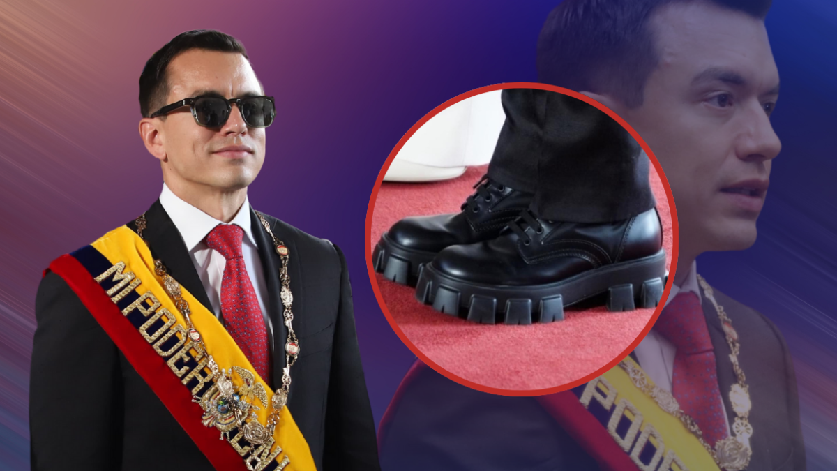 Daniel Noboa se ha vuelto viral por los zapatos utilizados