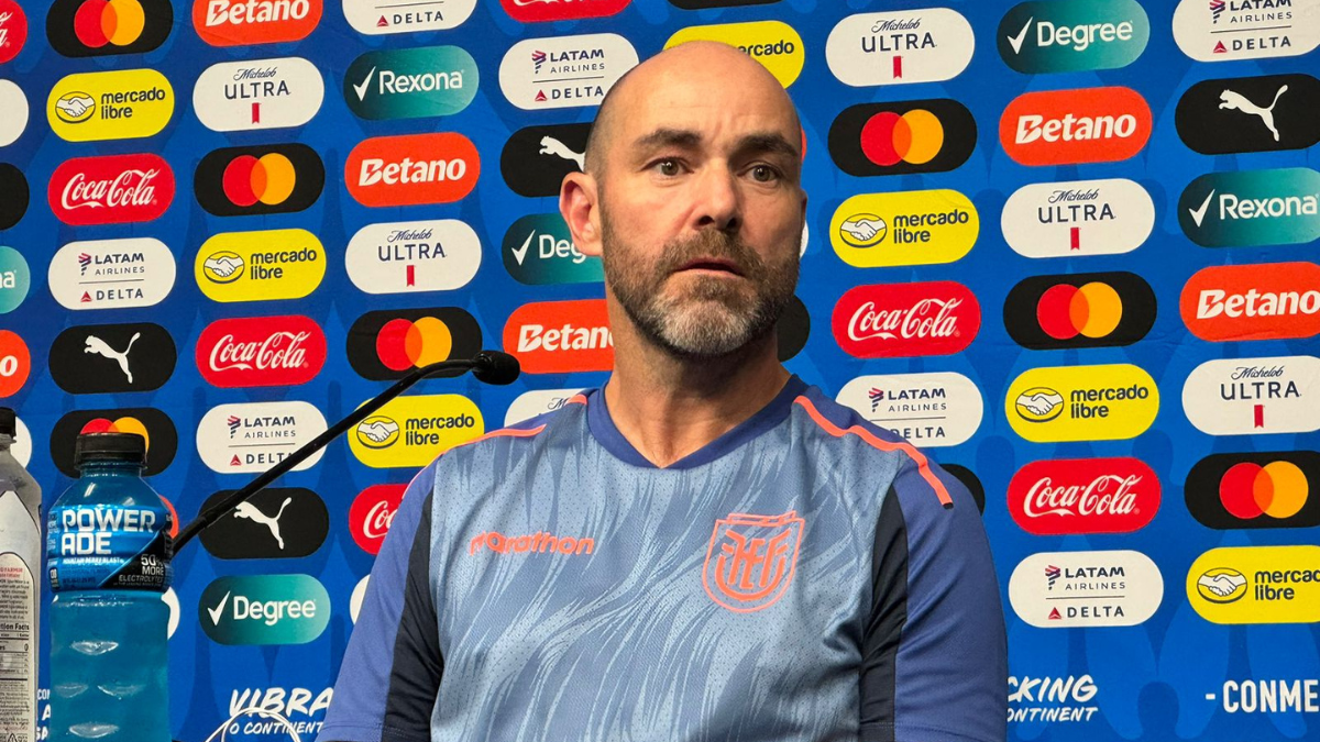 Félix Sánchez, DT de la selección ecuatoriana.