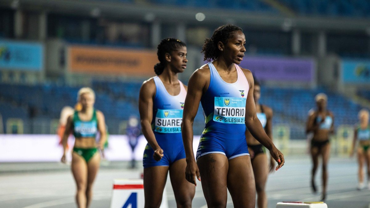 Las velocistas Anahí Suárez (i) y Ángela Tenorio (d) competirán en París 2024.