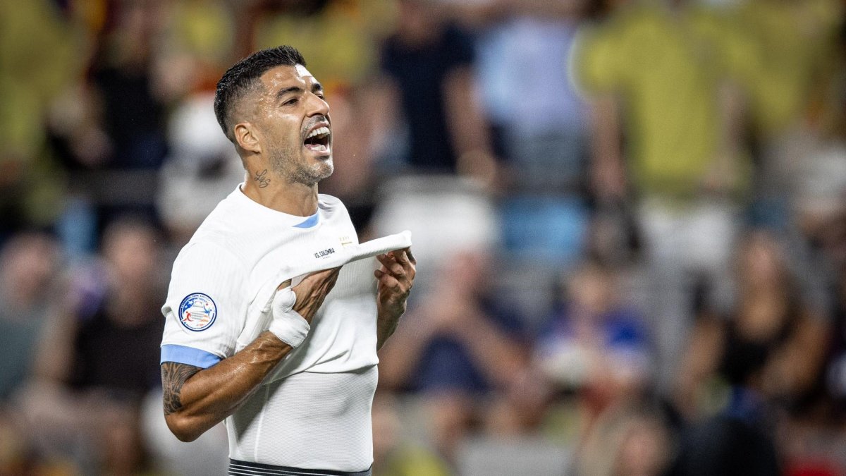 Luis Suárez apenas ha jugado 34 minutos en tres de los cinco partidos de Uruguay en la Copa América.