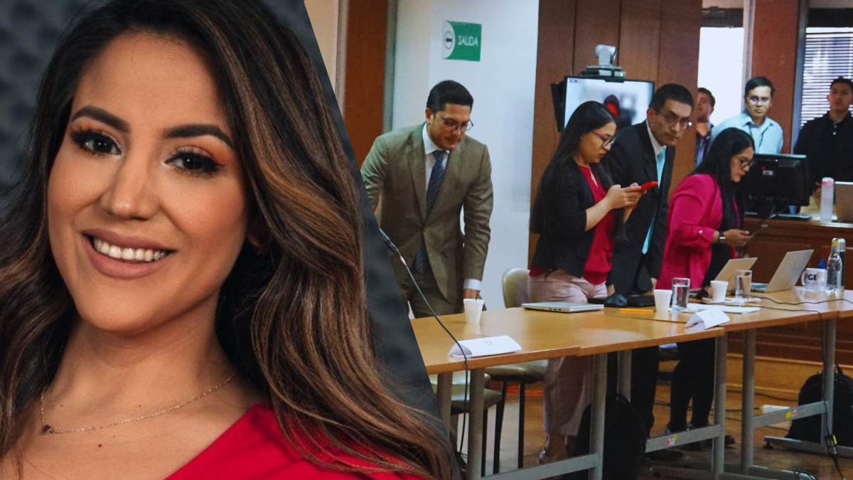 Los medios de comunicación no pudieron hacer fotos de Mayra Salazar.