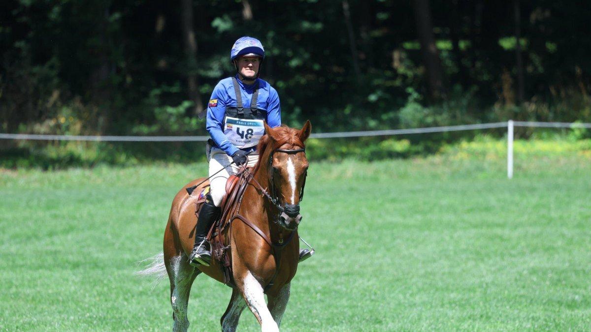 Nicolás Wettstein durante su pruenba este domingo 28 de julio.