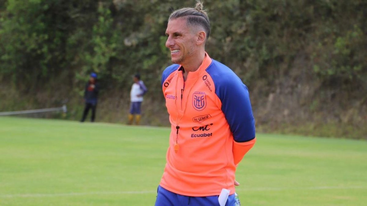 Sebastián Beccacece, entrenador de Ecuador.