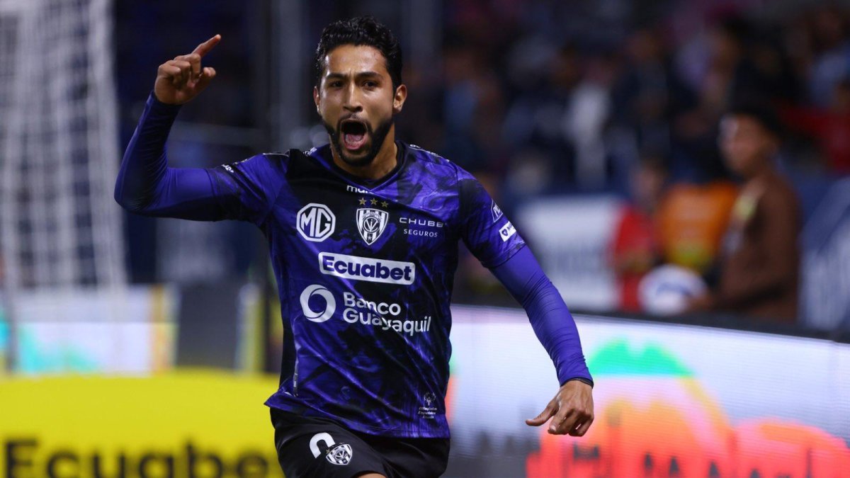 Jeison Medina y su primer doblete con Independiente del Valle.