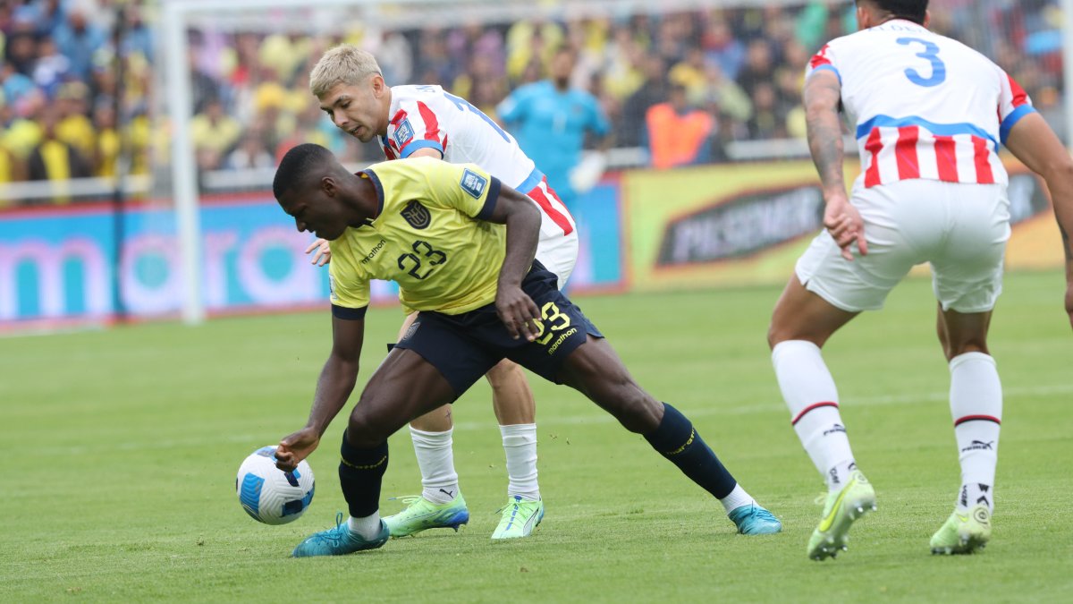 Moisés Caicedo, volante de la selección ecuatoriana.