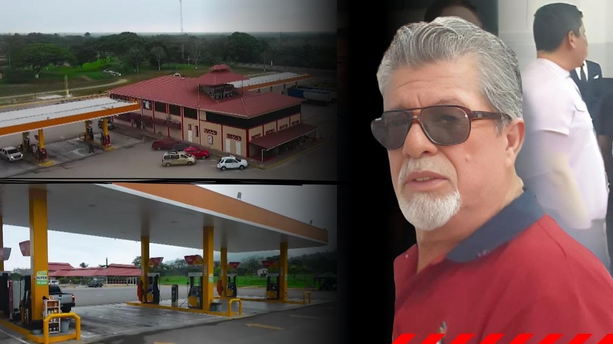 Gustavo Santana Ortega y su gasolinera Santata Oil.