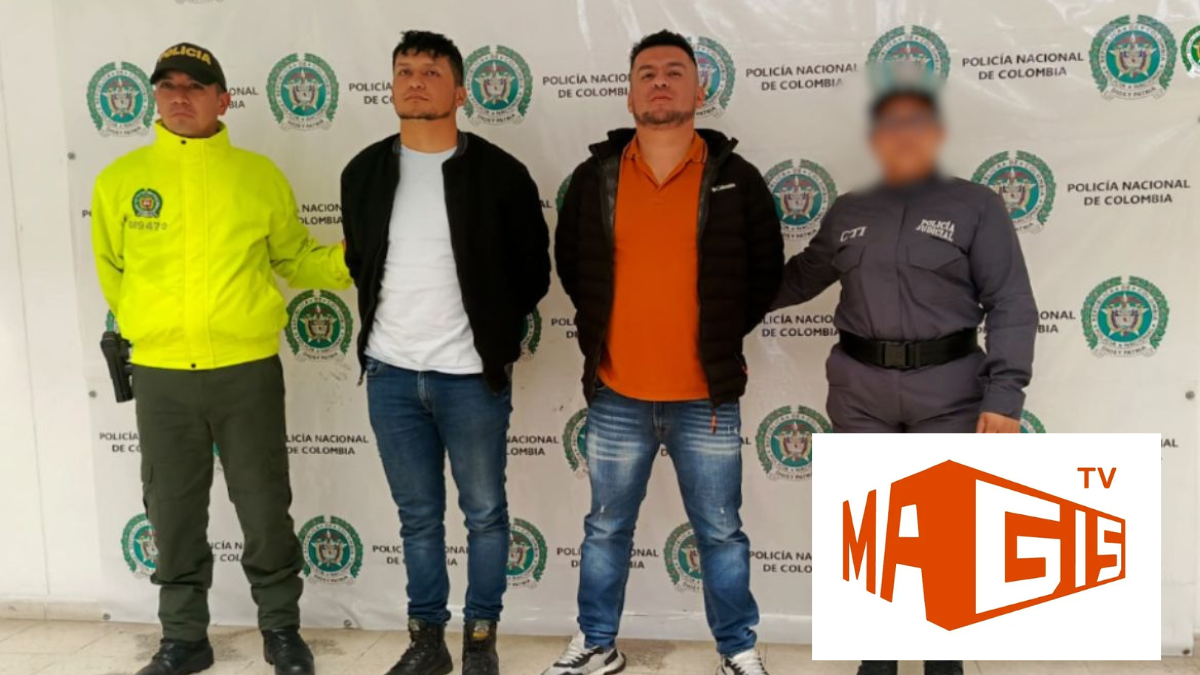 Juan Diego y José Daniel Santacruz Benavidez capturados en Colombia.