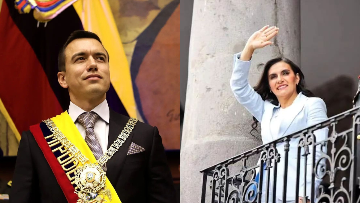 El presidente Daniel Noboa escogió a Verónica Abad como su binomio en la papeleta electoral de los comicios del 2023.