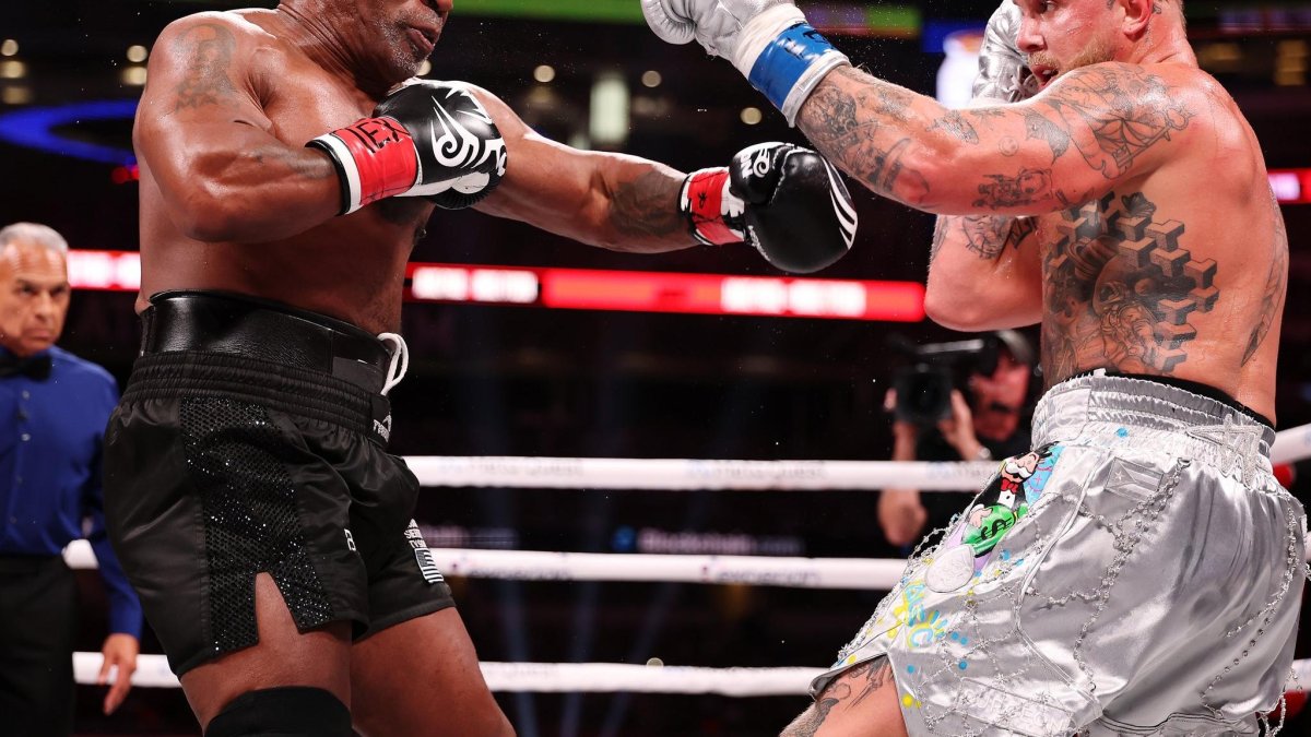 Mike Tyson se enfrentó a Jake Paul en una pelea de exhibición.