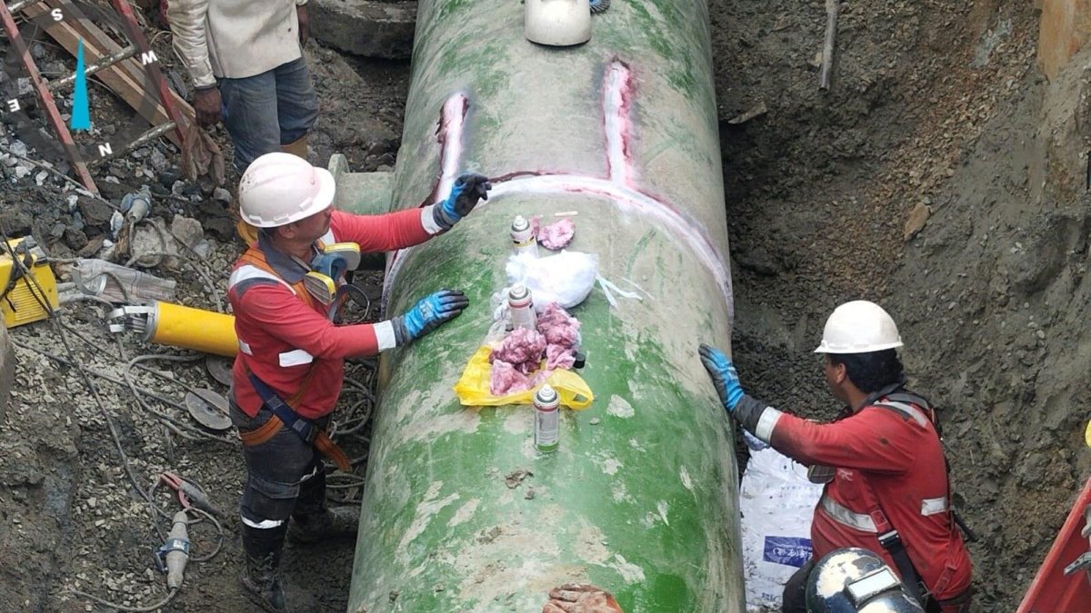 Interagua aseguró a través de un comunicado que están atendiendo una fuga emergente en la Albordada.