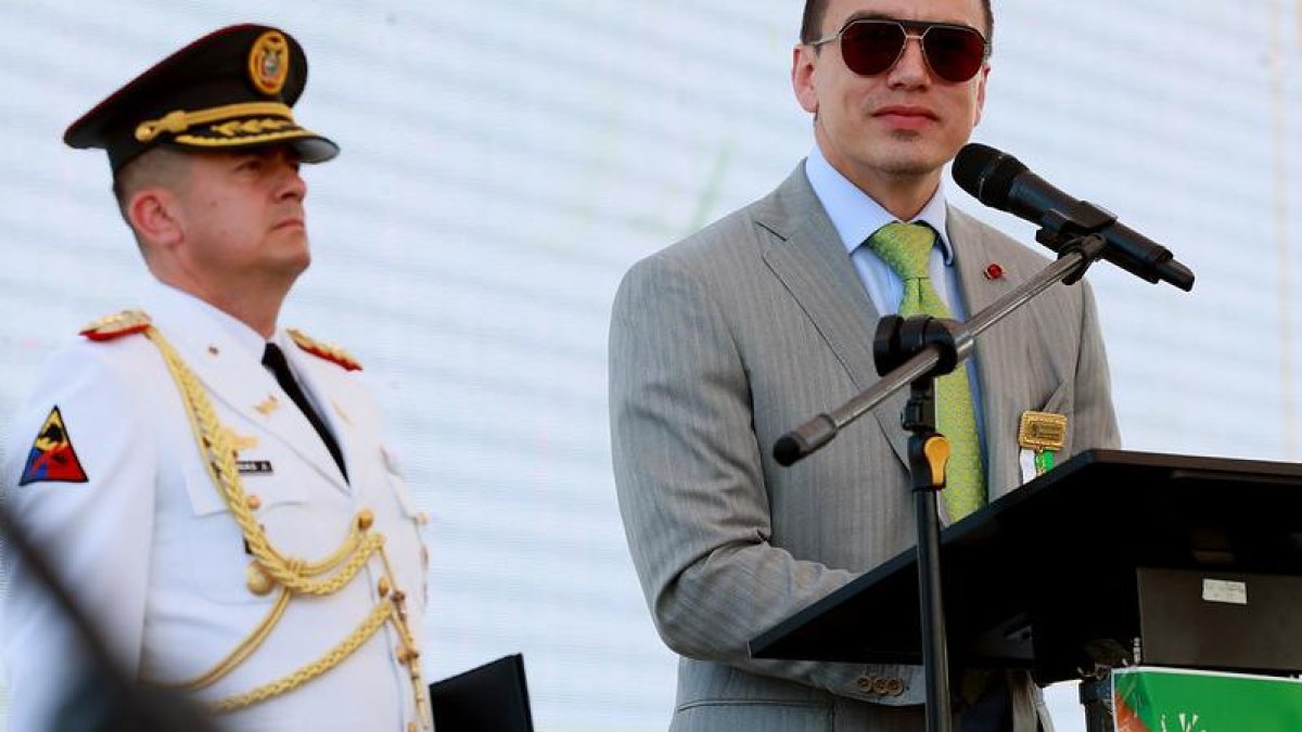 Daniel Noboa en una actividad oficial.