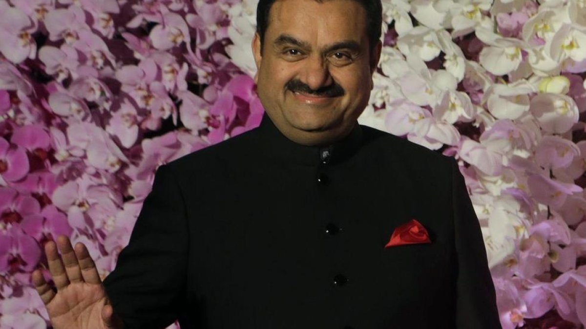 Empresario.  El magnate indio Gautam Adani.