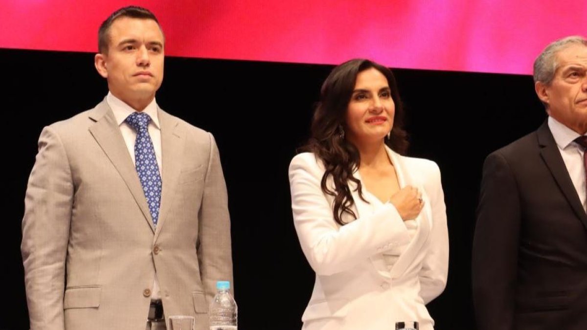El presidente, Daniel Noboa, y la vicepresidenta, Verónica Abad, mantienen una pugna en la que ambos guardan información.