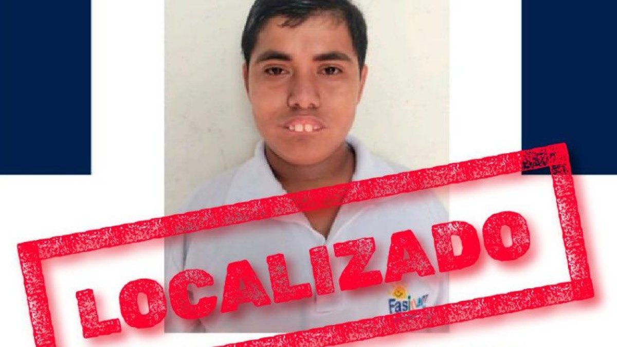 El joven estaba desaparecido desde el 6 de diciembre.