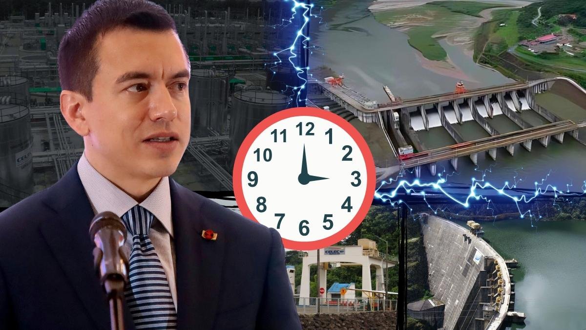 El presidente Daniel Noboa prometió que los apagones solo iban a darse hasata el mes de diciembre de 2024.