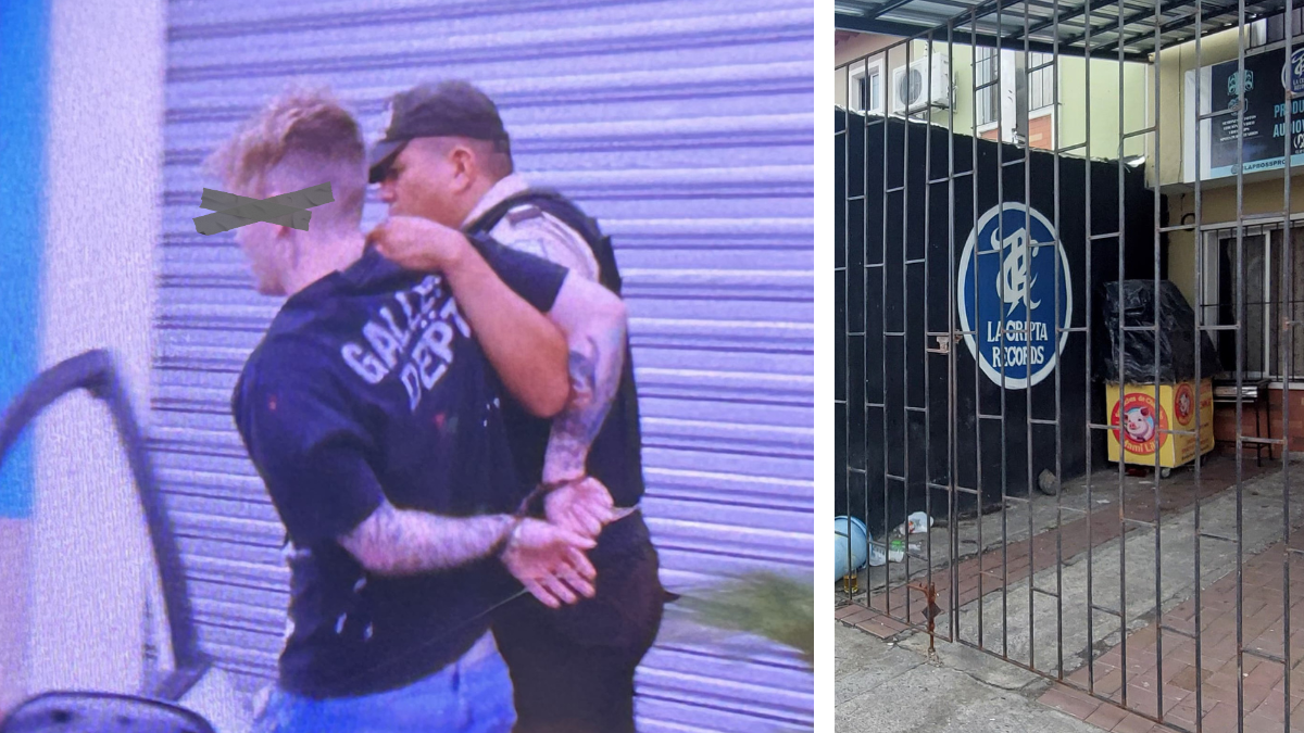 El hijo de la presentadora fue detenido en Mucho Lote 2.