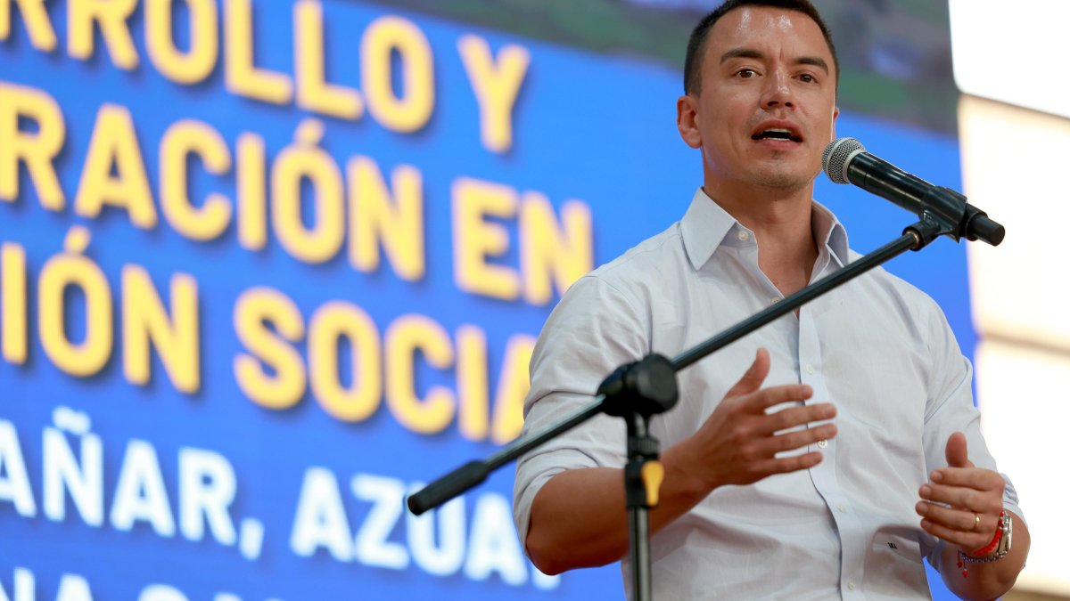 Daniel Noboa durante una reciente aparición pública.