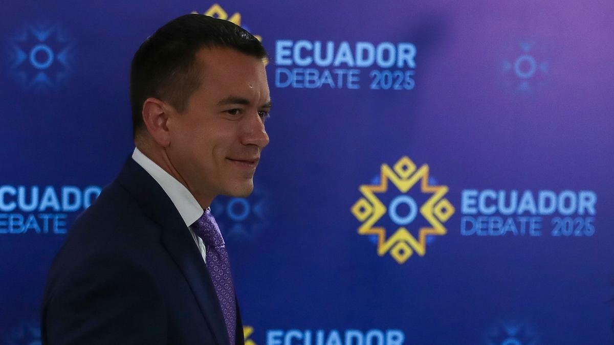 El presidente de Ecuador, Daniel Noboa Azín.