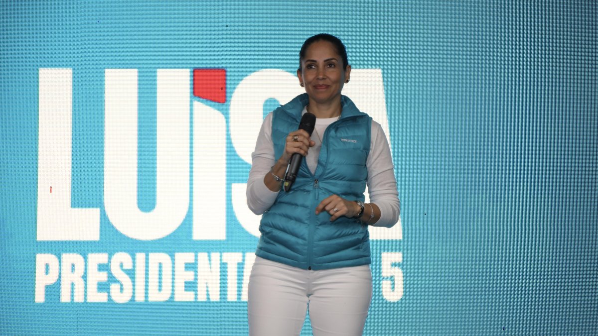 La candidata del correísmo, Luisa González.