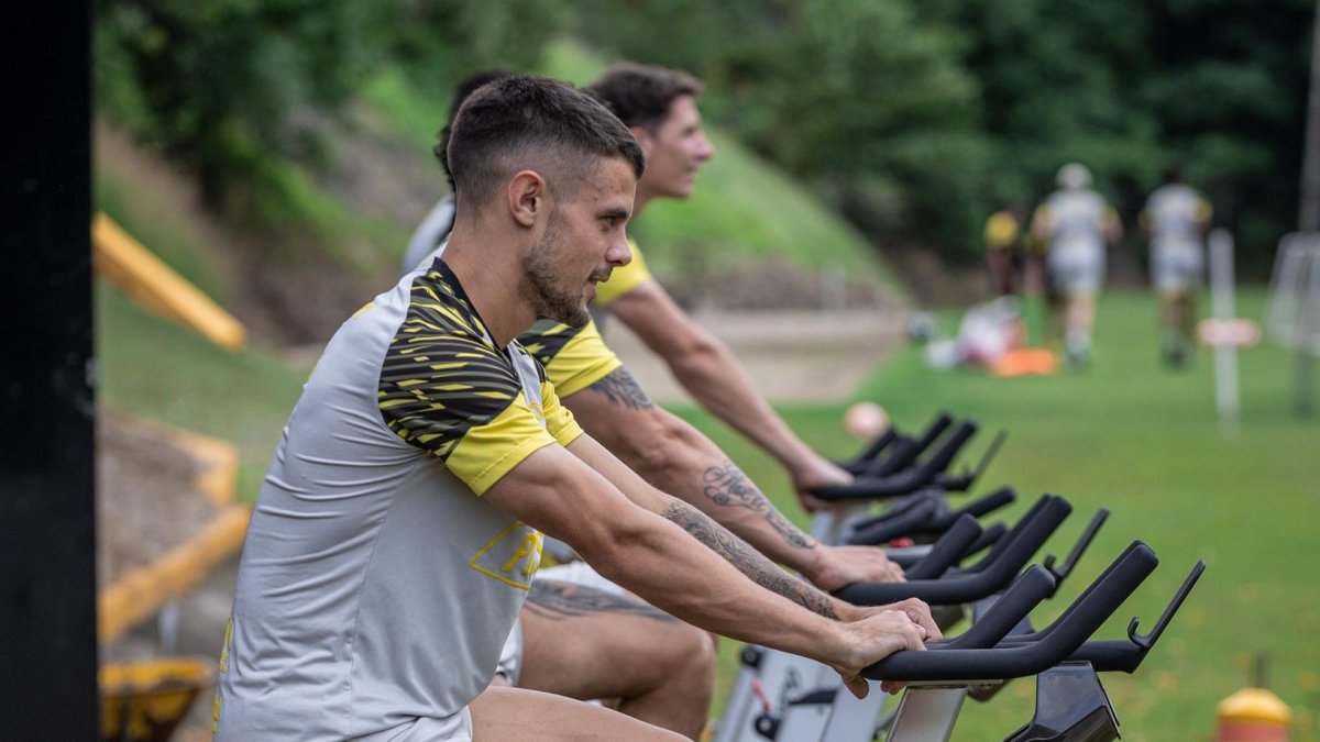 Joaquín Valiente el uruguayo de 23 años que llegó a reemplazar a Damián Díaz.