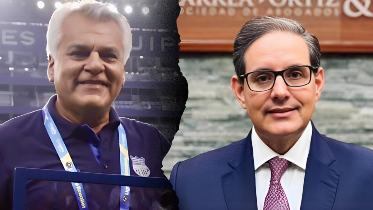 César Avilés, presidente de Emelec, y Andrés Ortiz, titular del Tribunal Electoral, mantienen una disputa por las elecciones del club.