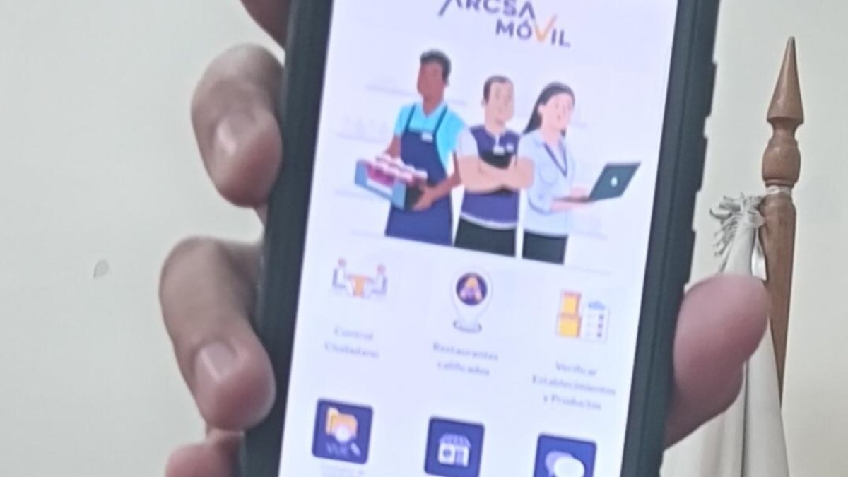 La renovada aplicación Arcsa Móvil.