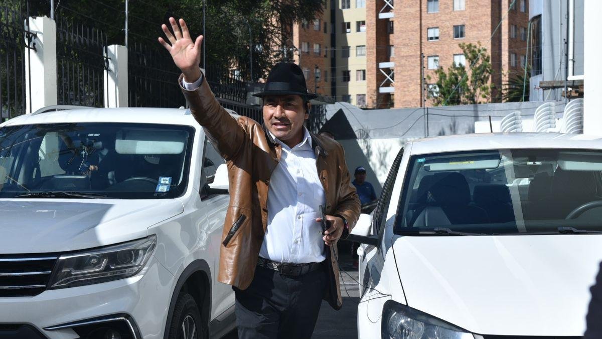 El excandidato presidencial por Pachakutik, Leonidas Iza, es también el presidente de la Conaie.