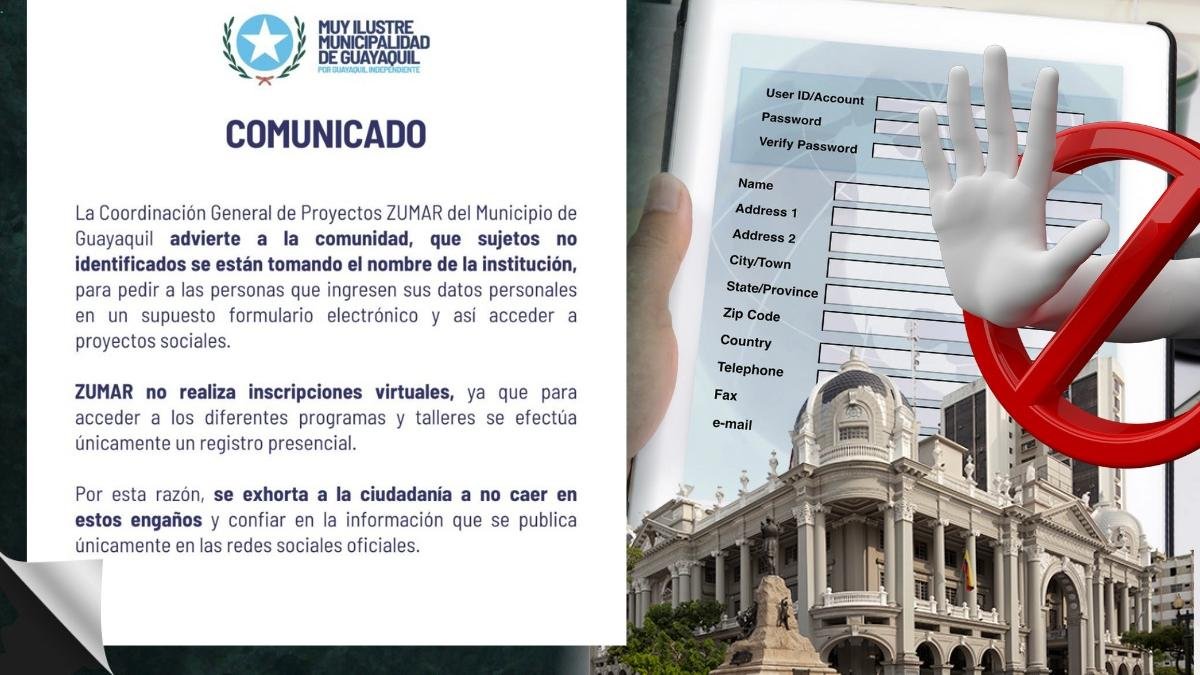 Guayaquil. El Cabildo se pronunció en redes sociales ante esta situación.