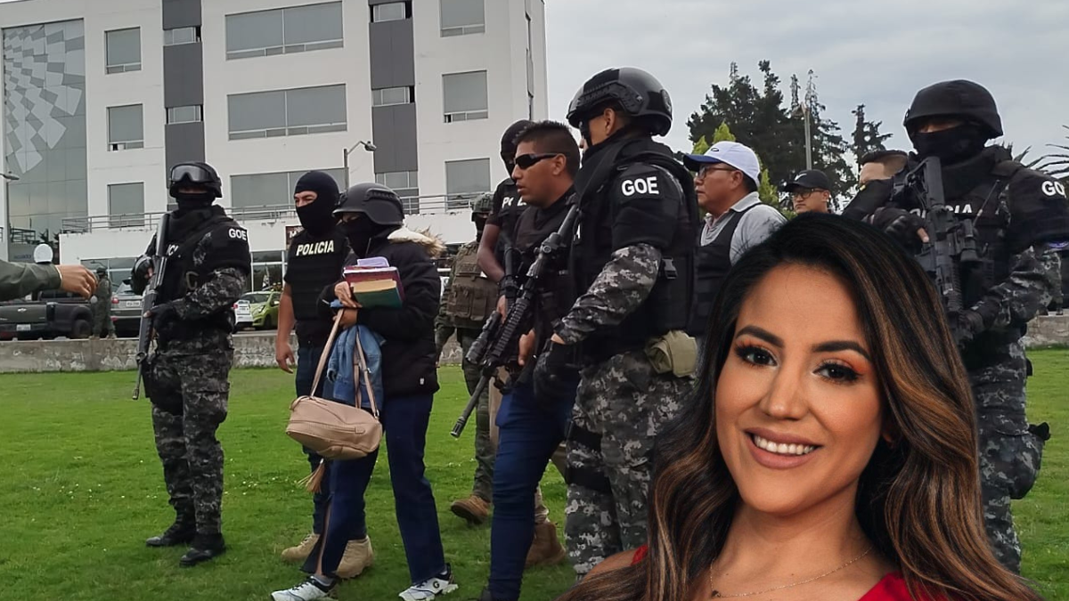 Mayra Salazar dejó la cárcel de Ambato.