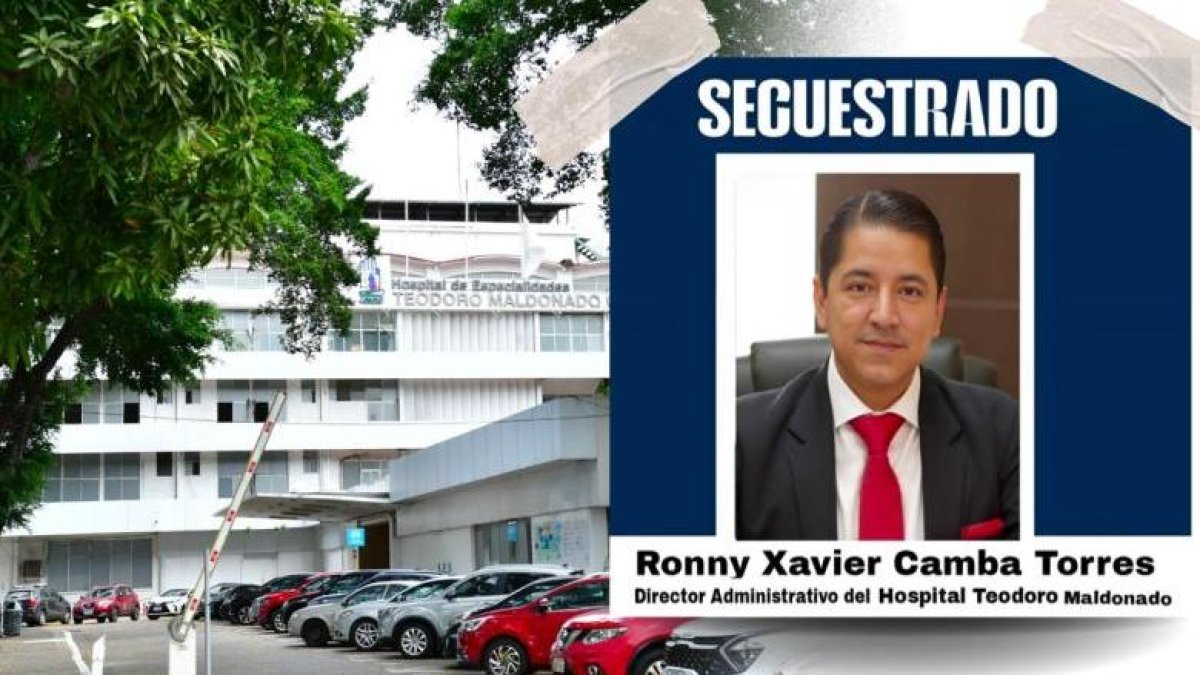 Ronny Camba, director administrativo del Teodoro Maldonado Carbo, fue secuestrado la noche del 31 de enero del 2025.