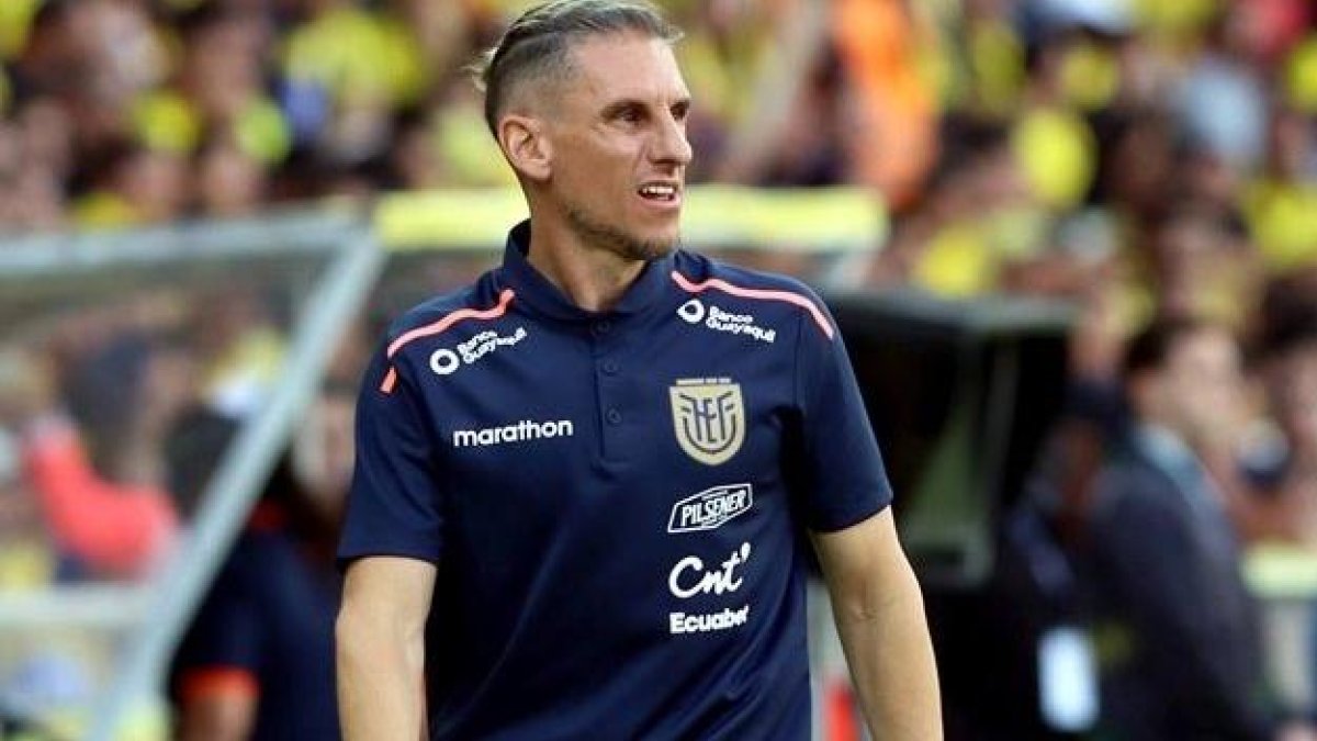 Sebastián Beccacece entrenador de Ecuador en las eliminatorias al Mundial 2026.