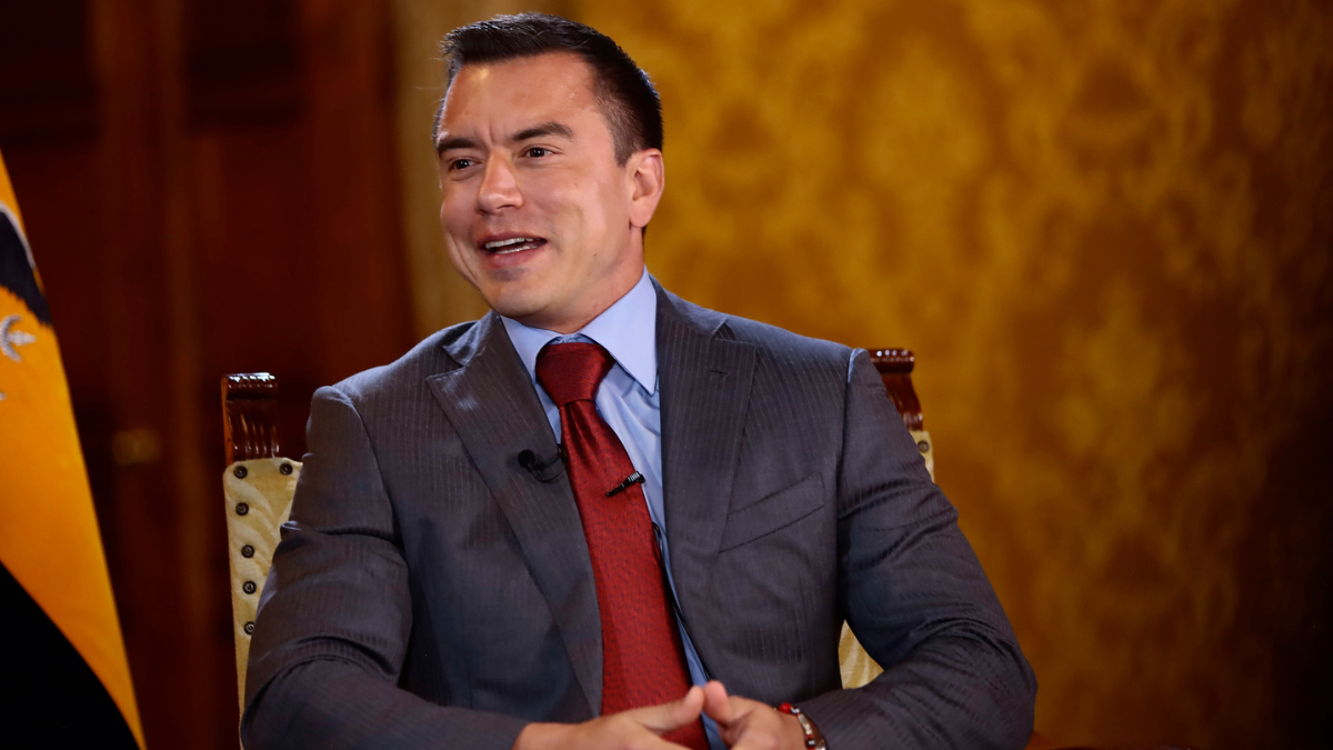 Daniel Noboa, presidente de Ecuador.