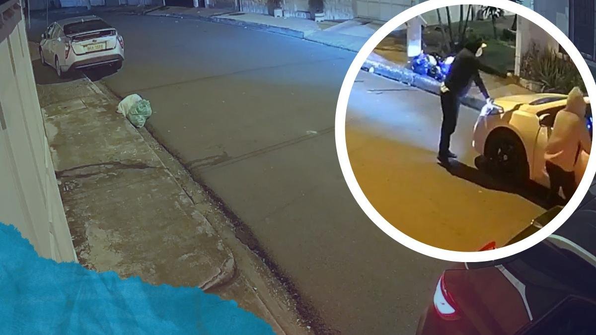 El robo quedó grabado por las cámaras del sitio.