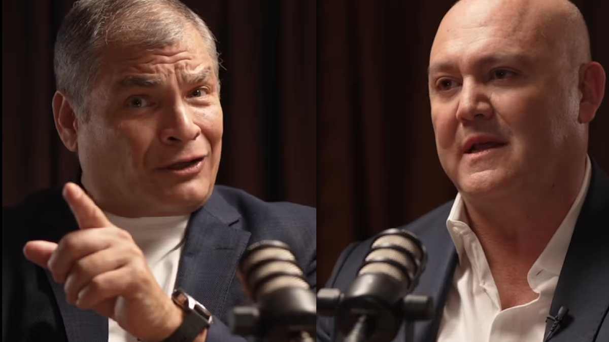 El expresidente prófugo, Rafael Correa, y Diego Borja, excandidato vicepresidencial de la correísta Luisa González, han mantenido un discurso para atacar a Daniel Noboa.