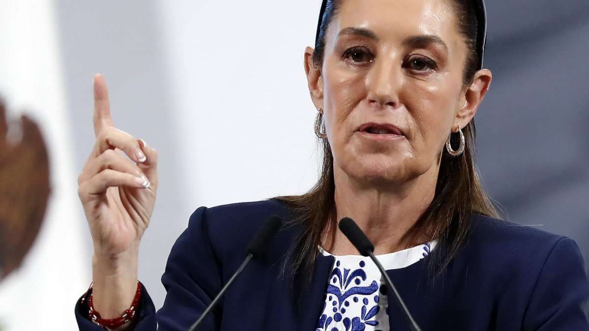 La presidenta de México, Claudia Sheinbaum, dice que no hay pruebas sobre las supuestas amenazas de 