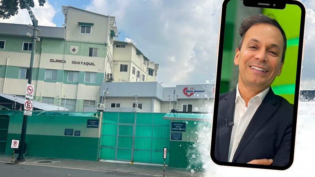 El periodista deportivo se encuentra hospitalizado en una clínica de Guayaquil
