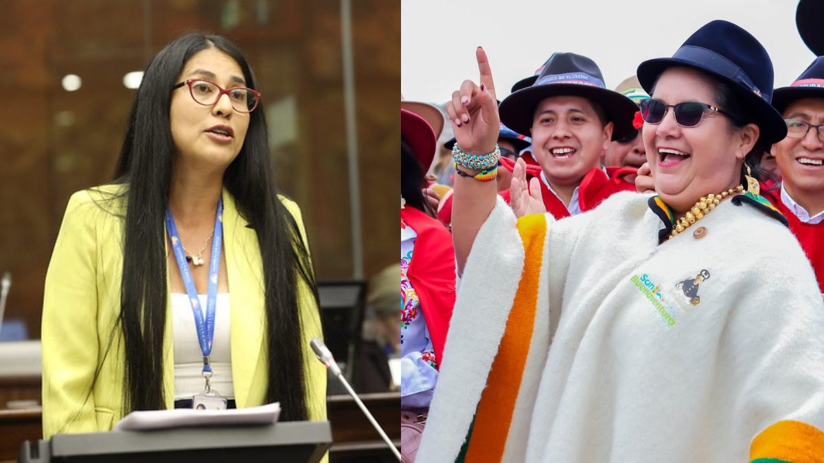 La legisladora Gissella Molina denunció ante el TCE a la prefecta Lourdes Tibán, el 25 de abril del 2025.