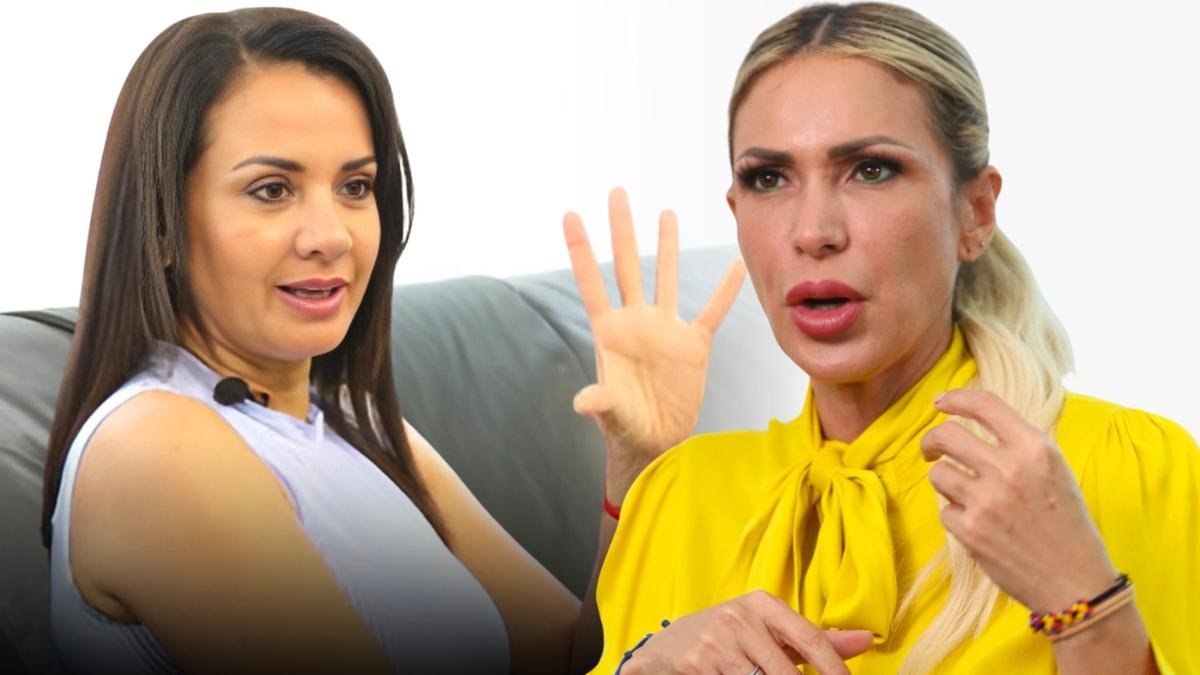 La prefecta del Guayas, Marcela Aguiñaga, y su antecesora, Susana González.