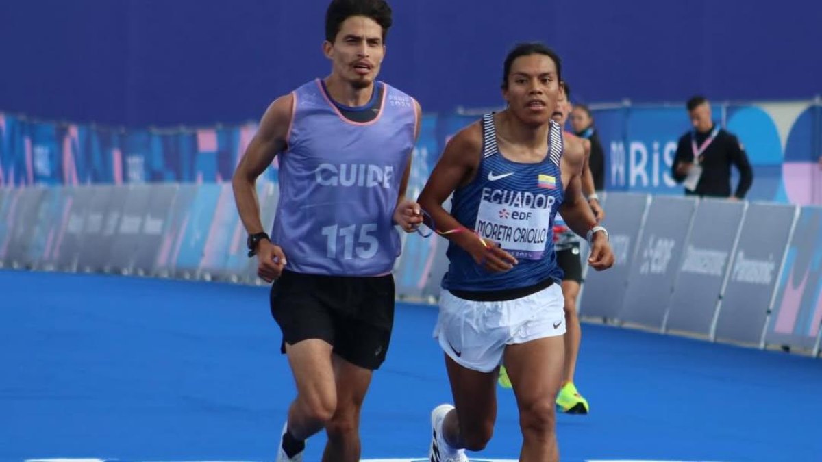 Sixto Moreta durante la prueba de los Juegos Paralímpicos donde quedó cuarto, pero que ascendió al tercero tras el doping del oro en París.